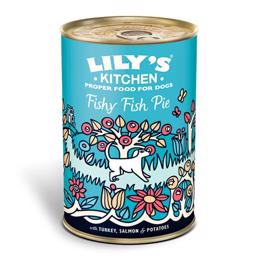 Lily's Kitchen våtfoder för vuxna hundar Fishy Fish Paj 400g